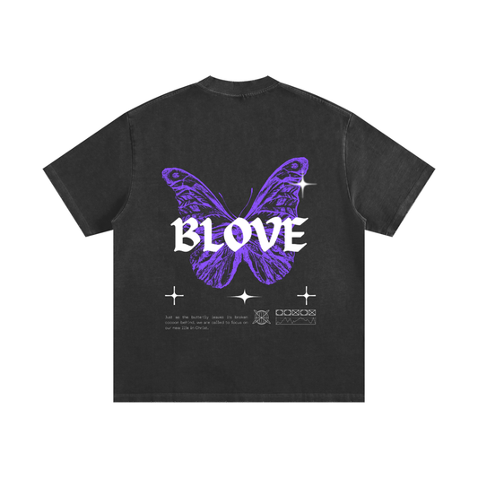 Heavyweight Vintage Washed Frayed T-Shirt