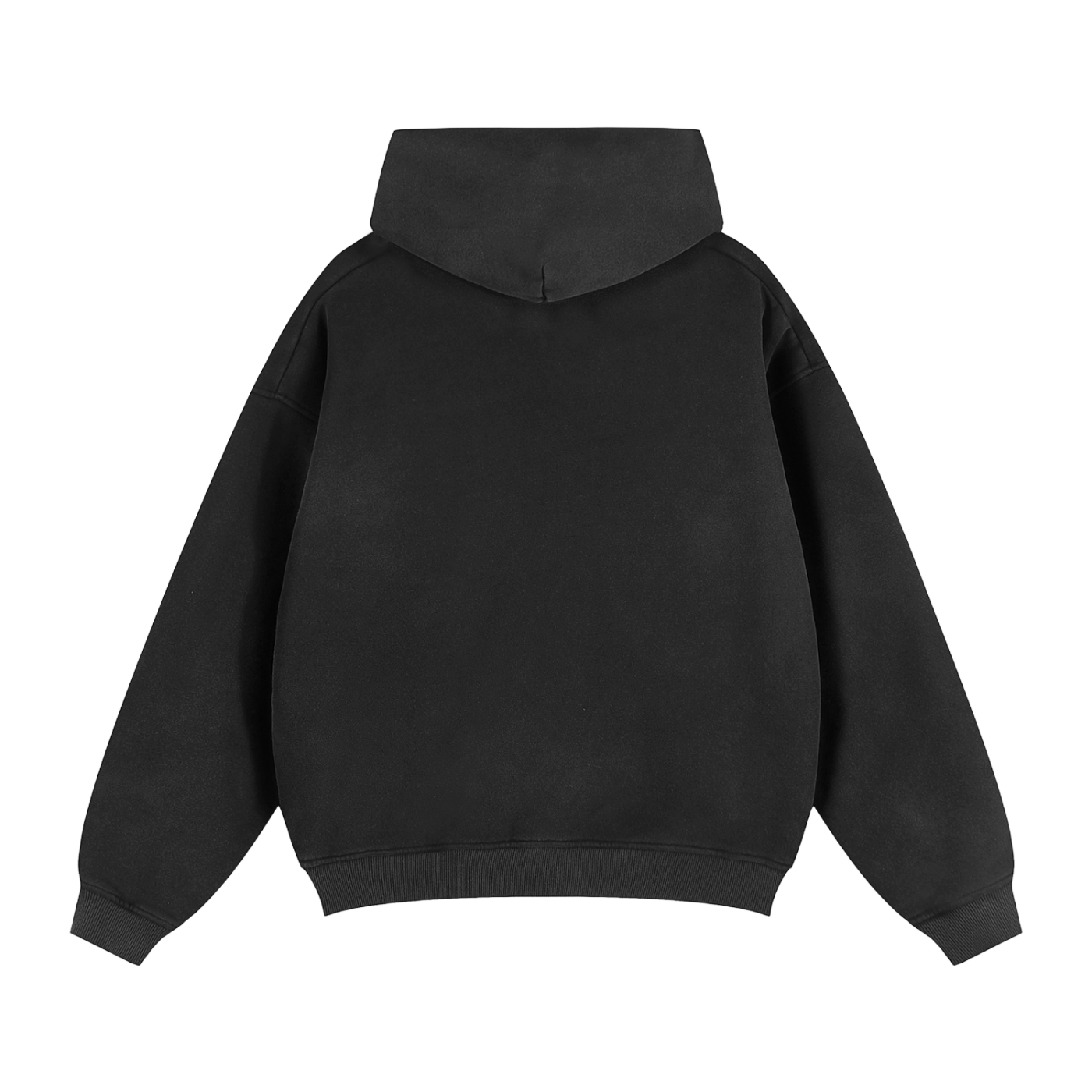 Sunfade Two-way Zipper Boxy Fleece Hoodie