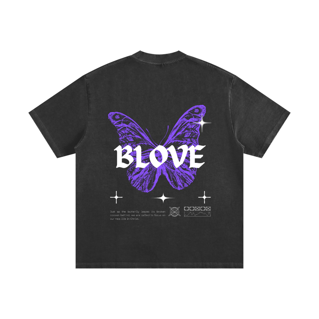 Heavyweight Vintage Washed Frayed T-Shirt